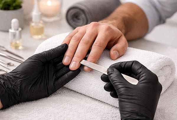 Manicura Tradicional para Hombres en Reflejo Spa