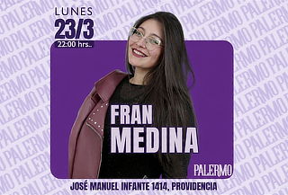 Entrada doble al show de Fran Medina en Palermo Teatro Bar 