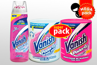 Pack Vanish white, rosado y/o Vanish Powergel k line