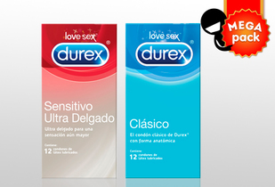 46% 24 Condones Durex clasic o sensitiv