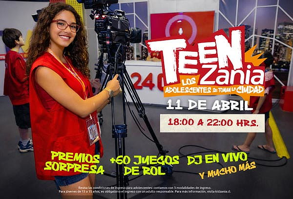 Entrada para TeenZania en KidZania® Sábado 11 de abril