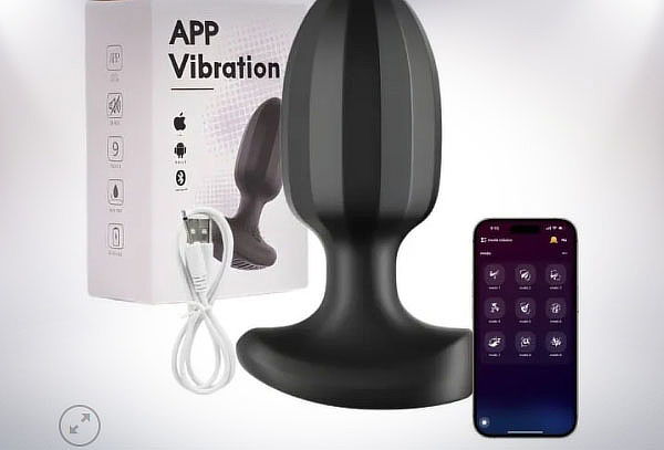 PLUG ANAL VIBRADOR BLACK CONTROL con APP
