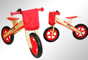 Bicicleta de madera infantil