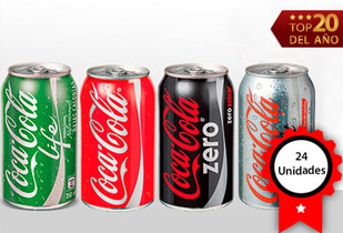 44% 24 Latas Coca-Cola