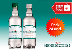 24 Botellas de Agua Purificada Benedictino con o sin Gas!