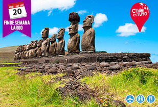 Fds largo 29 de Jun en Rapa Nui vía LAN - 4 noches