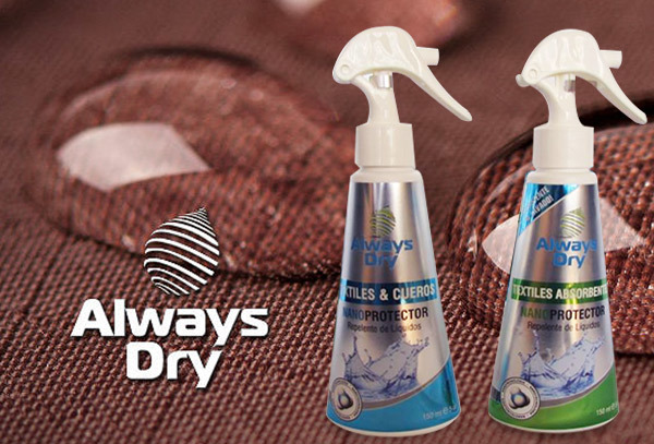 Spry Always Dry Repelente de Agua para Textiles Absorventes!