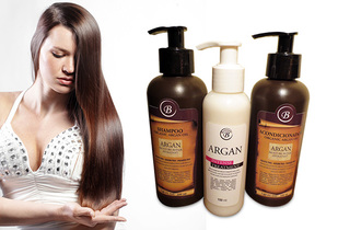 Shampoo, acondicionador y tratamiento de Argan