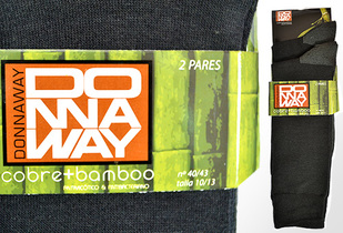 4 pares calcetines Donnaway de bamboo + cobre