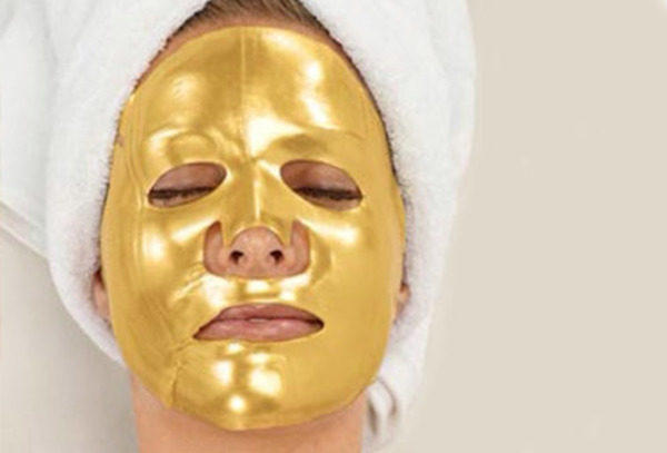 Máscara polvo de oro, colágeno y ácido hialurónico
