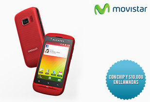 Alcatel One Touch 918 Rojo  Movistar + Chip con $10.000