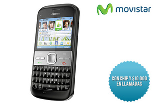 42% Nokia E5 + Chip con $10.000 Movistar
