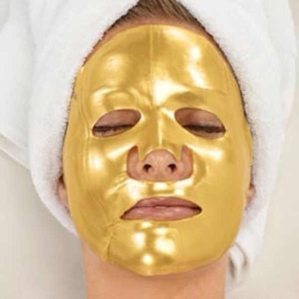 3 Máscaras polvo de oro, colágeno y ácido hialurónico