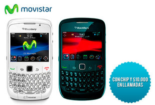 33% Blackberry Curve 8520 + Chip con $10.000 Movistar.