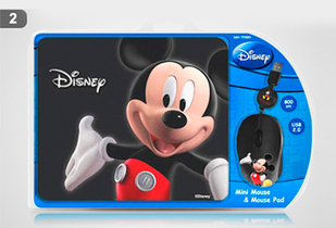ESPECIAL OUTLET! 2 x 1 Mouse + Mouse Pad Disney 