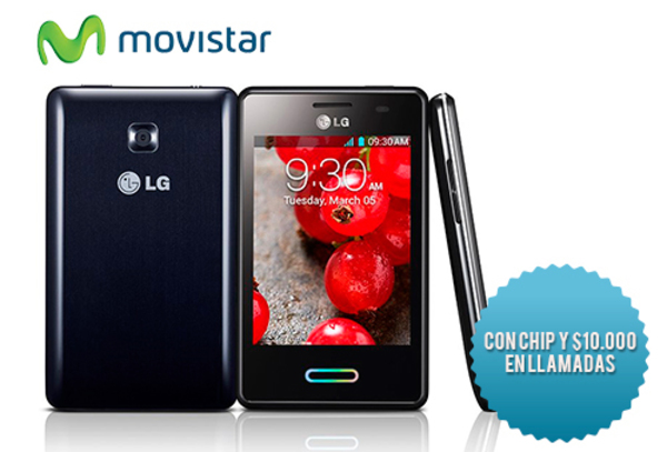 33% LG Optimus L3 II  + Chip con $10.000 Movistar