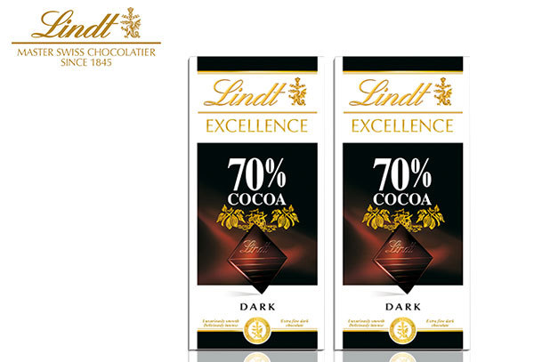 Pack 2 Chocolates Lindt Excellence Dark