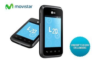 40% LG OPTIMUS L20 + Chip con $10.000 Movistar