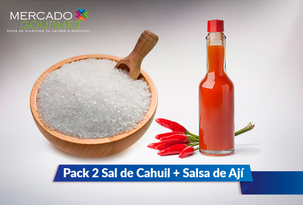 Pack 2 snack Saludable + Sal de Cahuil + Salsa de ají