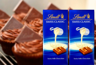50% Pack 2 Chocolates Lindt Swiss Classic