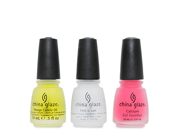 Trio de Esmaltes de tratamiento uñas China Glaze