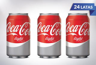 40% Coca-Cola Light 24 Latas! 