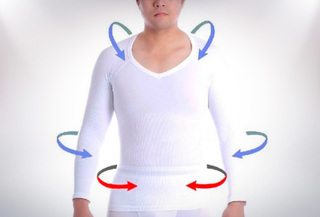 Camiseta Reductora Masculina manga larga Blanca