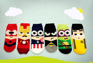 Entretenido pack de 6 calcetines de superhéroe HAVE