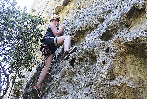 Trekking + escalada en roca + snack en Cajón del Maipo