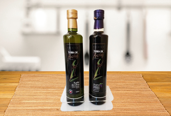 Aceite oliva extra virgen + Aceto balsámico + Regalo