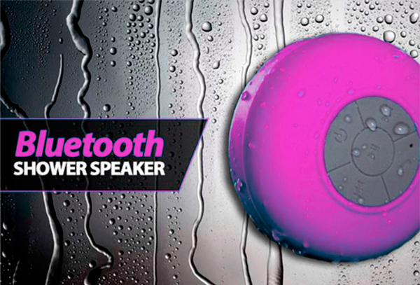Parlante Waterproof ROSADO  Bluetooth para la ducha
