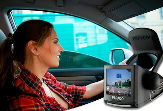 72% Cámara Papago P3, HD, ideal para evitar accidentes!
