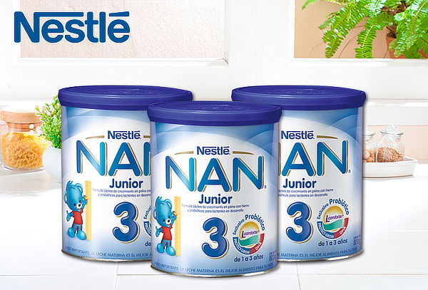 21% Pack de 3 Leches NAN Junior, Nestlé