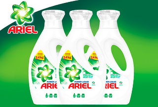 Pack 3, 6 o 9 Detergente Ariel Power Liquid 1,2 litros.