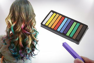 Tizas distintos colores para teñir el cabello temporal