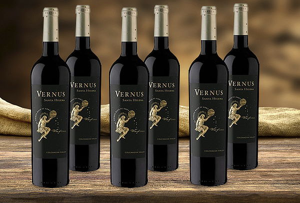 6 botellas de vino Premium Vernus Blend Viña Santa Helena