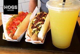 2 Hot Dogs + 2 Limonadas en Hogs