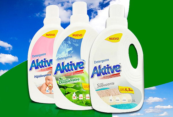 Pack de 3 variedades de detergentes Aktive
