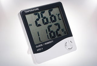 Termómetro Higrómetro Ambiental con LCD, reloj y Calendario!