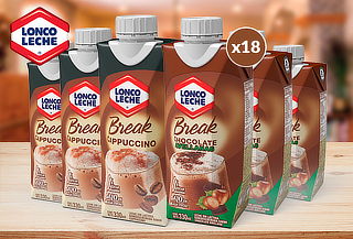 Pack 18 Loncoleche Break 330 ml Sin Lactosa