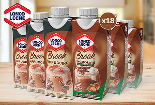 Pack 18 Loncoleche Break 330 ml Sin Lactosa