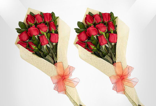 2x1 Bouquets de 12 Rosas Tipo Exportación + Envío Incluido
