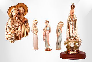 Virgen Maria x 3 o Virgen de Fatima o Sagrada Familia 