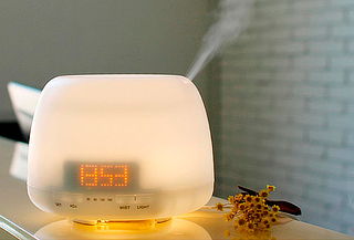 Difusor De Aromas Humidificador Aromaterapia 400ml Reloj Led