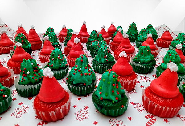 144 Mini Cupcakes Para Navidad