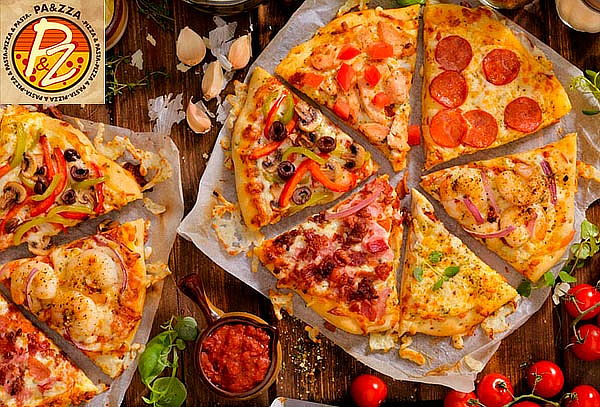 Pizza de Masa Delgada por 8 Porciones a la Carta 