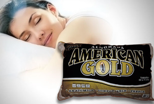 2 Almohadas Altas 100% Siliconadas American Gold 33%