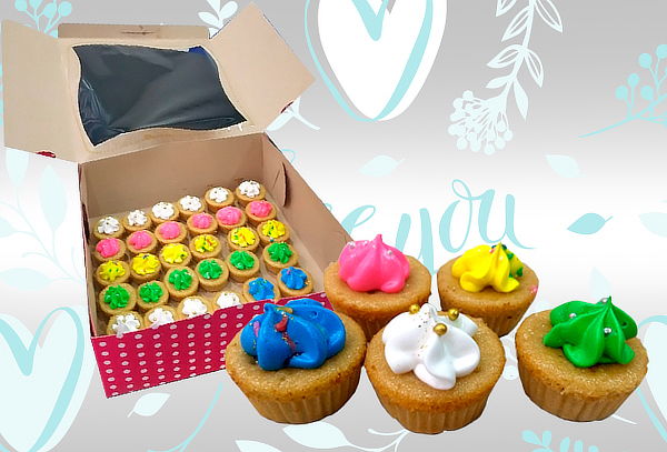 150 Mini Cupcakes  Decorados a Domicilio 