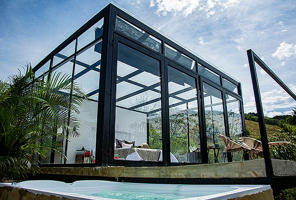 Glamping Cubo de Cristal en La Mesa para 2 