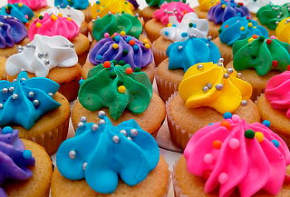 144 Mini Cupcakes Con Tonos a Elección